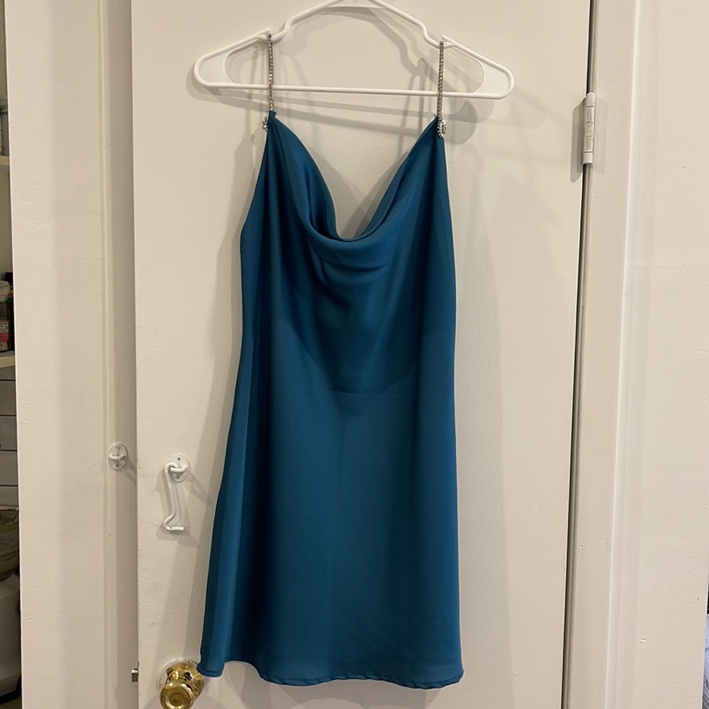 Silk Dress with diamond detail